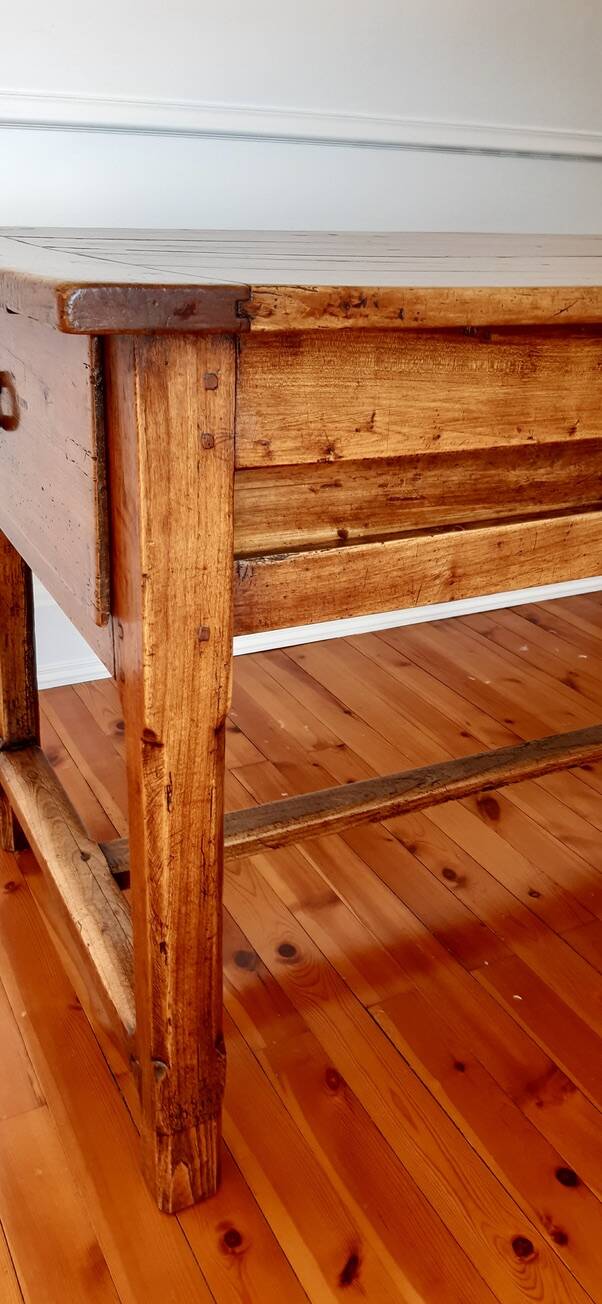 Table de ferme ancienne en bois de hêtre XIXème