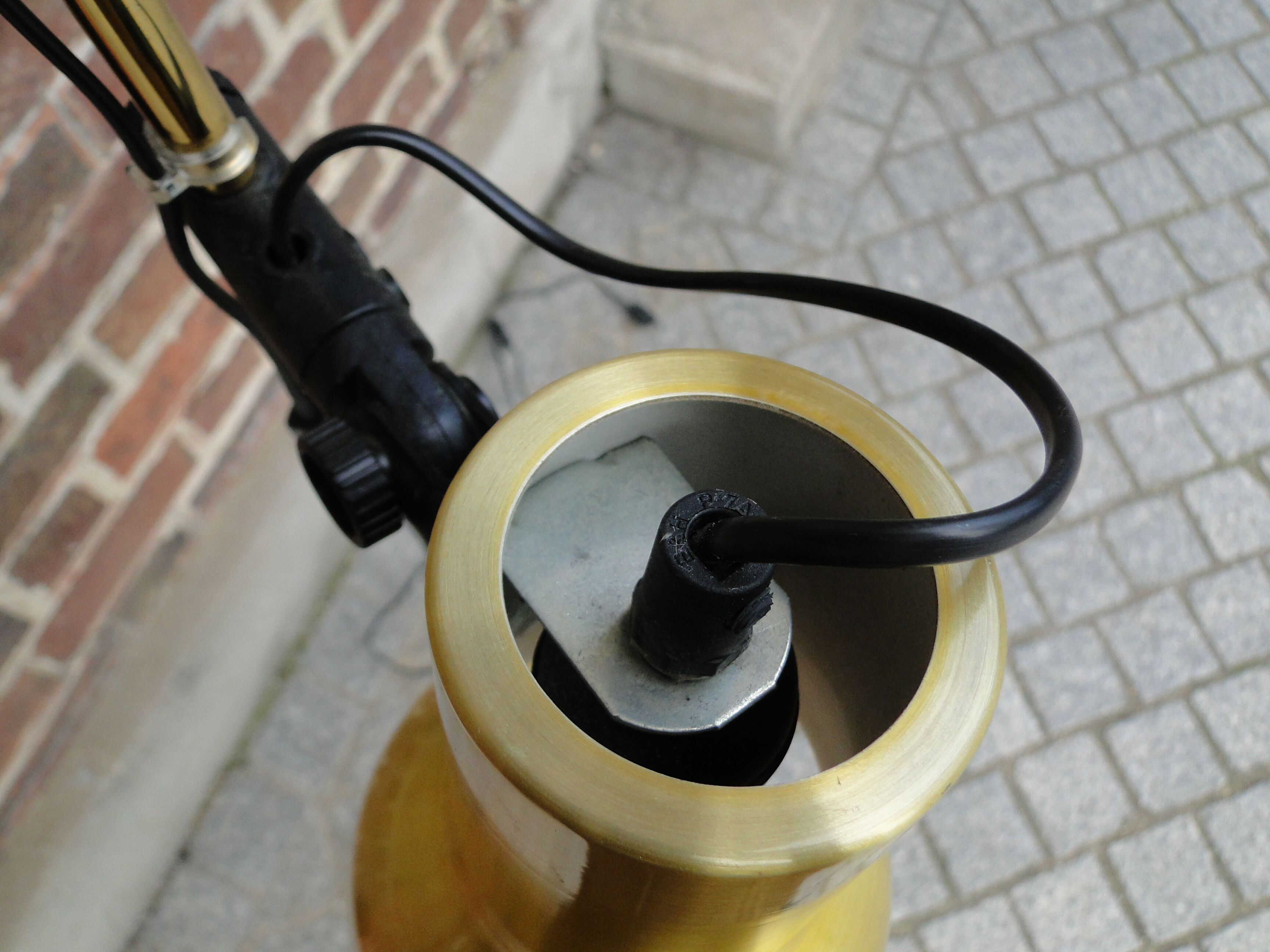 Scandinavian lamppost 2 spots from 1960