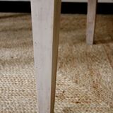 Patinated wooden dining table