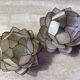Bougeoirs nacre et laiton