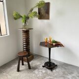 1900 lion paw pedestal table