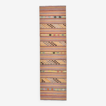 2x9 Rug For Hallway Kilim Runner Rug, 80x287Cm