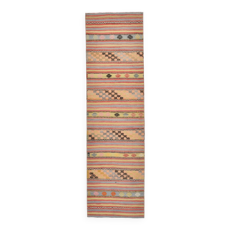 2x9 Rug For Hallway Kilim Runner Rug, 80x287Cm