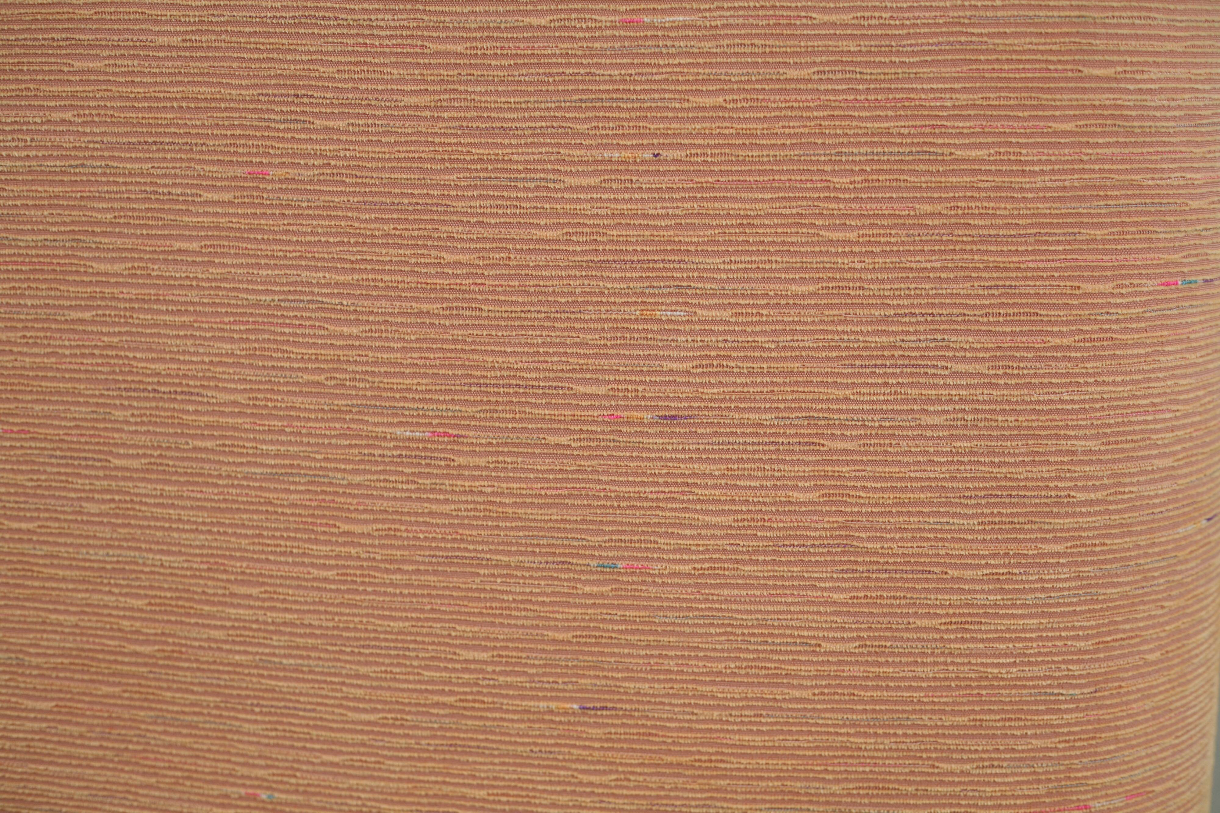 Armchair Ligne Roset, pastel orange color, France, circa 1990