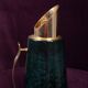 Aldo Tura Mod. 1278D Decorated Blue Goatskin Parchment Thermos Italy 1950