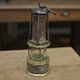 Metal and brass miner's lamp