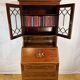 Antique Edwardian Bureau Bookcase with Inlaid Floral Detail – Early 20th Ce