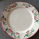Rares, 6 assiettes et 2 grands plats Sarreguemines décor cerises