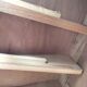 Chest of drawers old marquetry marble top Louis XV style