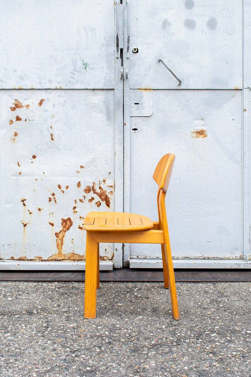 Sedia pieghevole in quercia, Italia, anni '70