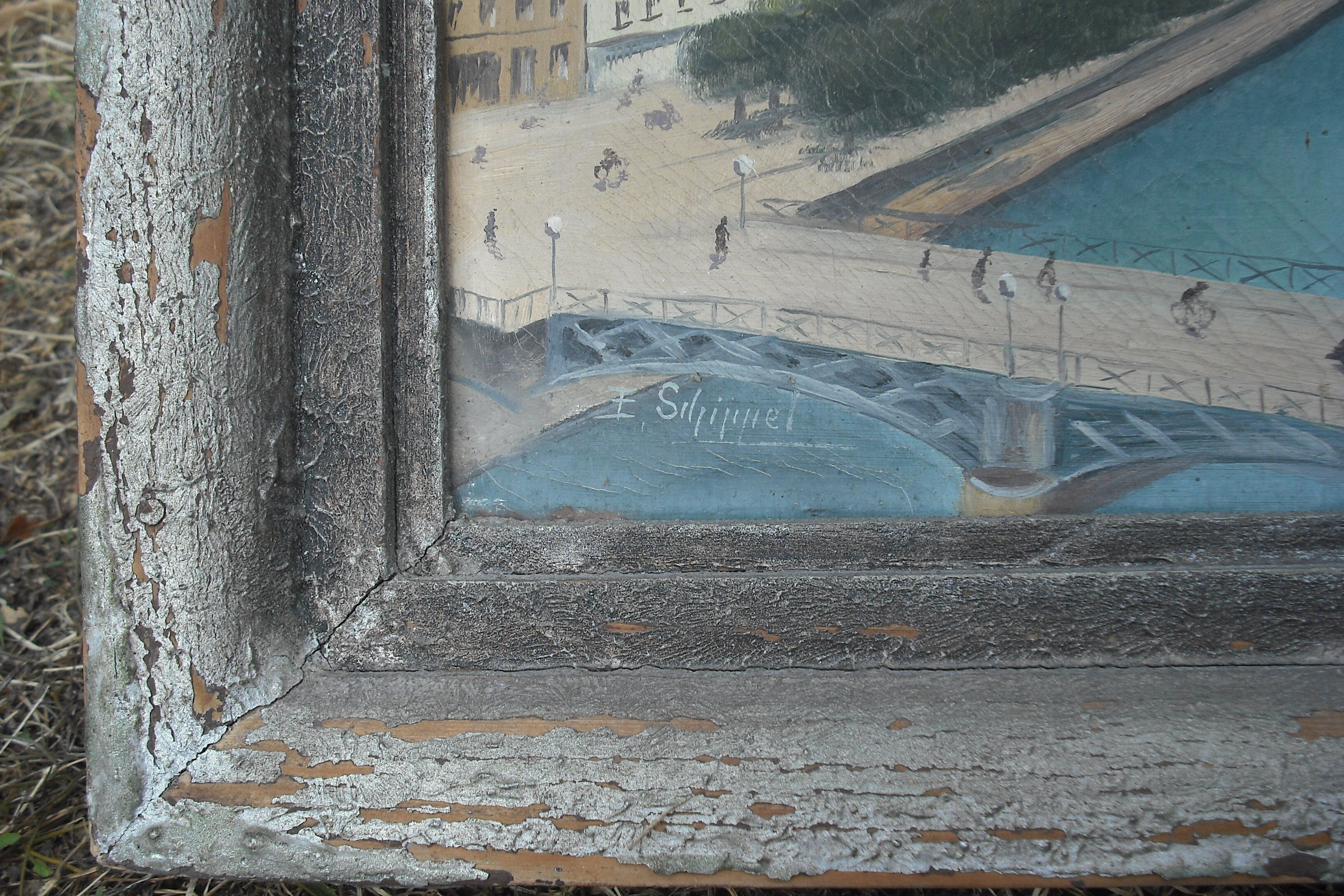 Oil signed 60/ 50 - circa 1930 - lake scene