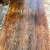 Antique farmhouse table in solid oak for 6 people