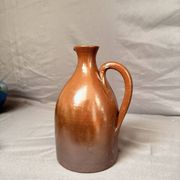 Ancien pichet, cruche, vase en grès marron