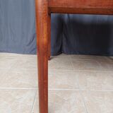 Vintage walnut table with 2 drawers