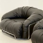 Italian Space Age armchairs in black