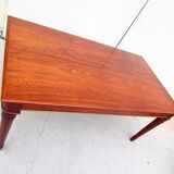Rectangular table in mahogany with 2 leaves