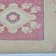 Tapis de couloir Oushak floral vintage noué à la main sku 3349