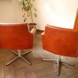 Set of 2 DDR Vintage Swivel Armchairs (1970s)