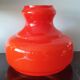 Abat jour vintage verre opaline orange 1970