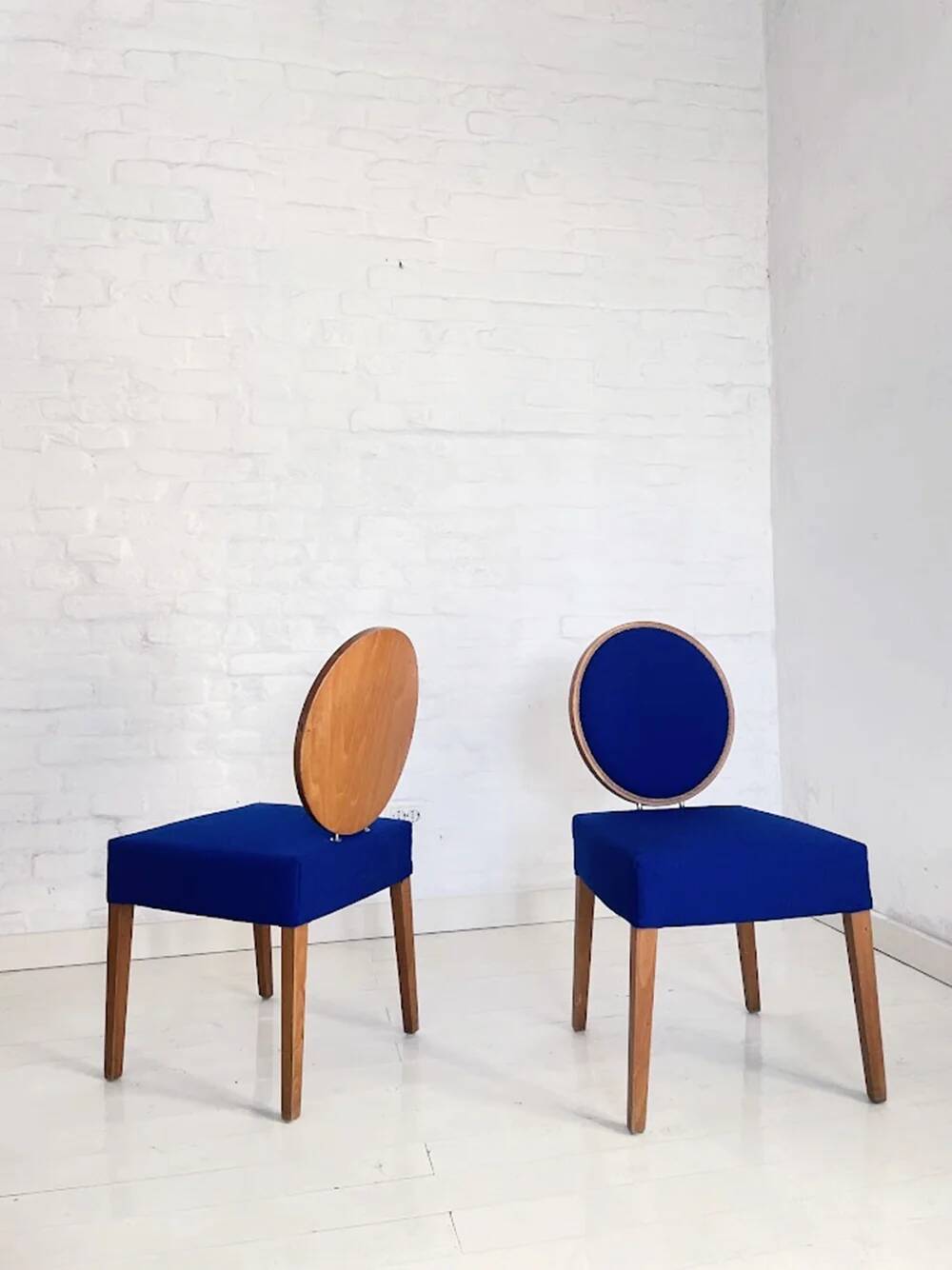 Pair of postmodern Italian chairs from the 1990s.