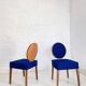 Pair of postmodern Italian chairs from the 1990s.