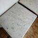 Pair of Napoleon III bedside tables in mahogany and marble