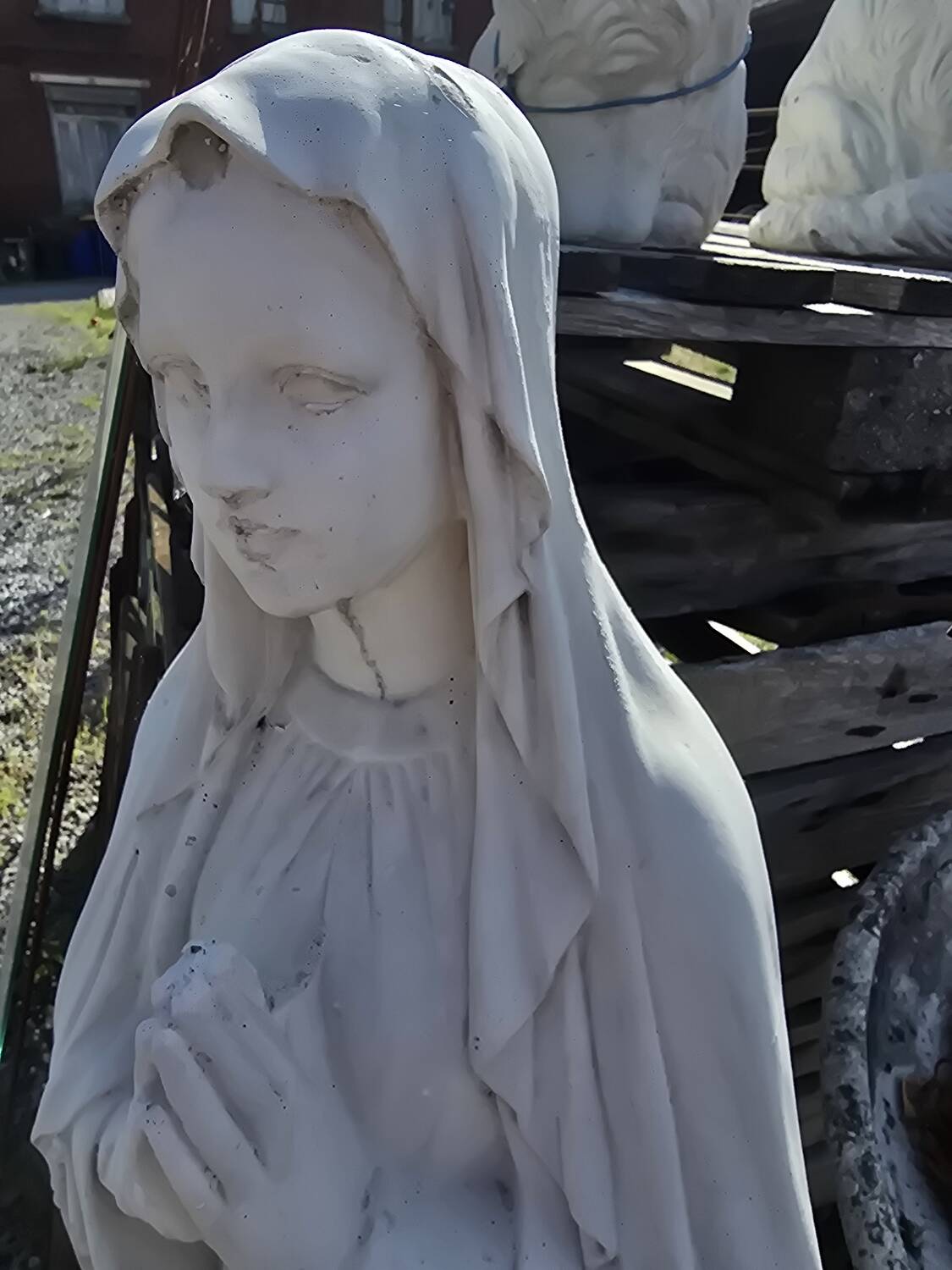 Stone statue of the Holy Virgin