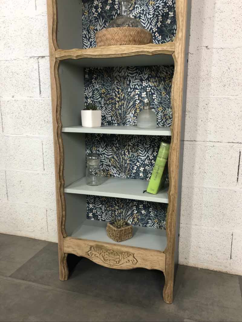 Old bookcase shelf