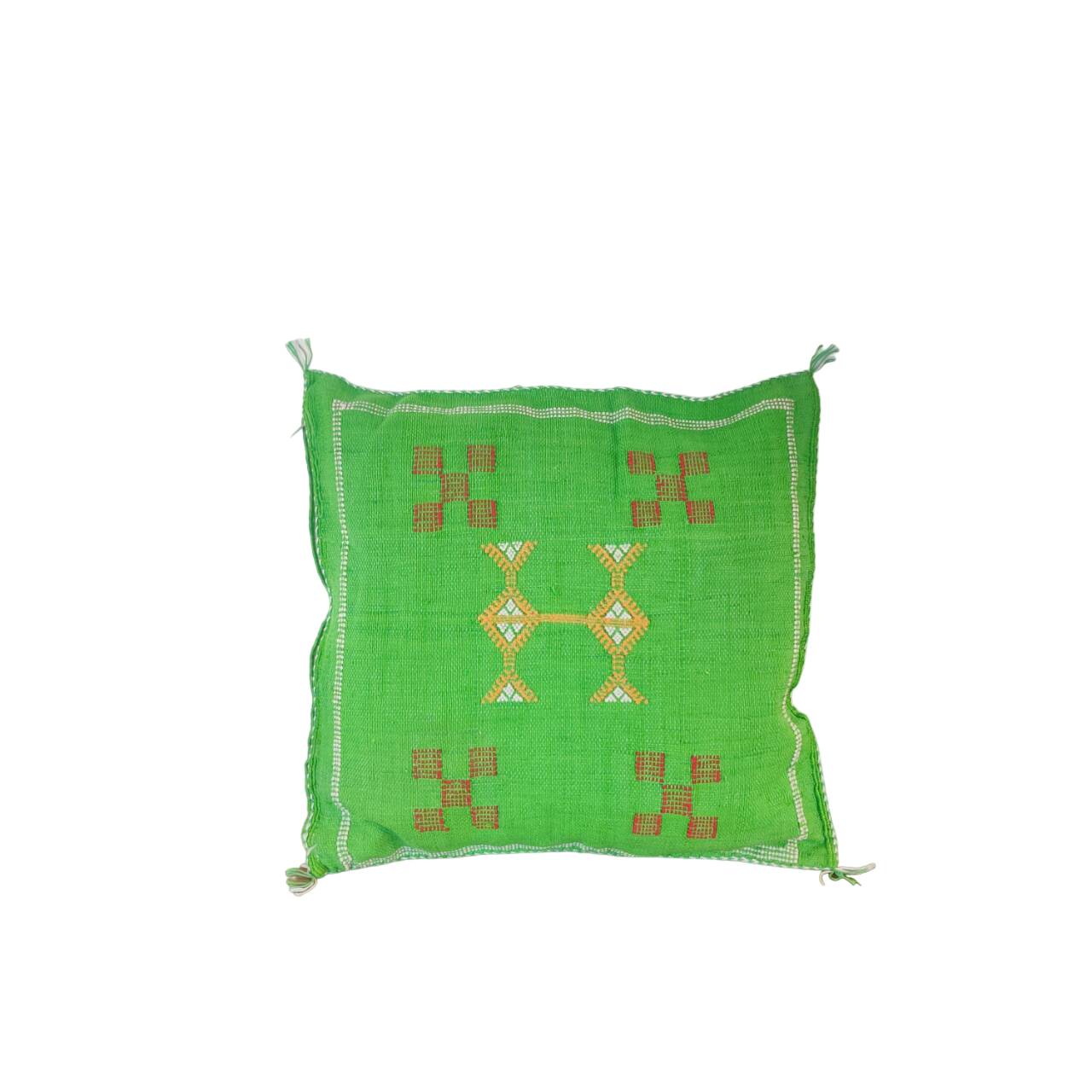 Coussin marocain vert Sabra