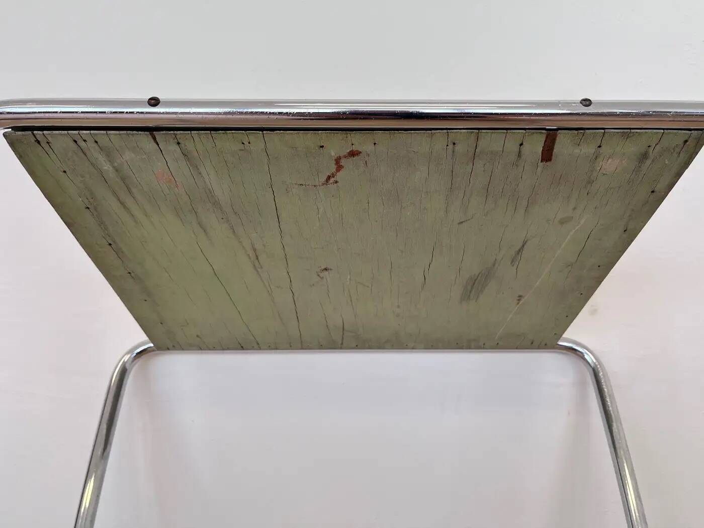 Table gigogne ou d'appoint chromée de style Bauhaus, conçue par Marcel Breuer pour Mucke Melder, années 1930