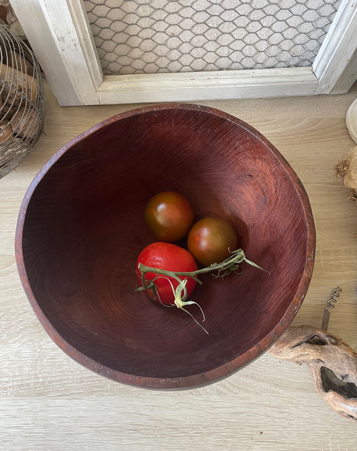 Vintage teak bowl 3l.