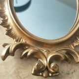 Old mirror gilded resin 29x19 cm