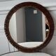 Vintage rattan mirror 70s 36cm