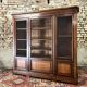 Three door mahogany bookcase from napoleon iii period xix eme century