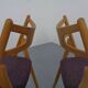 CH 29 Sawbuck Chairs in Oak and Wool by Hans J. Wegner for Carl Hansen & Son, 1950s, Set of 2