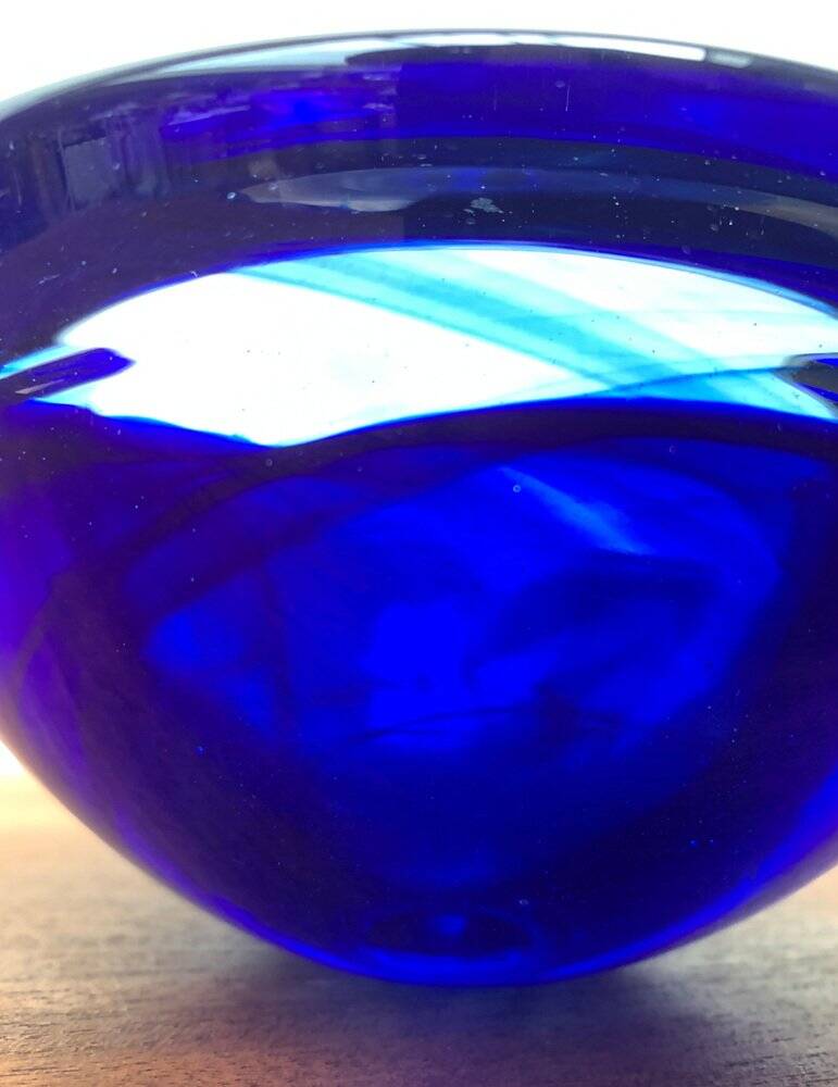 Vintage Swedish glass bowl by Kosta Boda