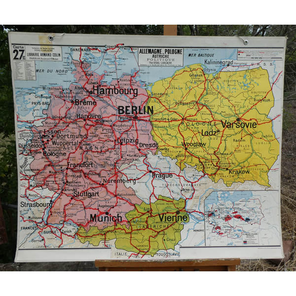 Carte Scolaire Ancienne N 27 De L Allemagne Pologne Autriche Armand Colin N2 Selency Carte Scolaire Ancienne N 27 De L Allemagne Pologne Autriche Armand Colin N2 Selency
