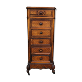 Bedside above marble with a niche and 4 drawers