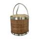 Vintage rattan ice bucket