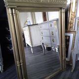 Miroir trumeau doré, 108x86 cm