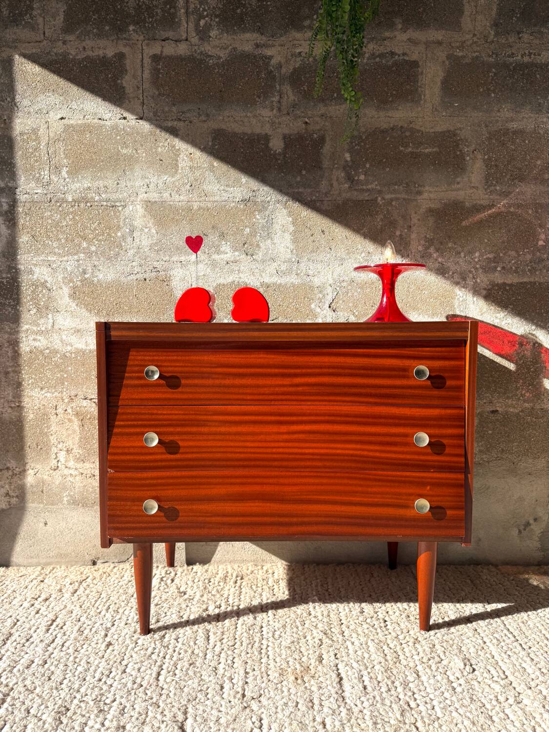 Vintage teak chest of drawers, 60s/70s.