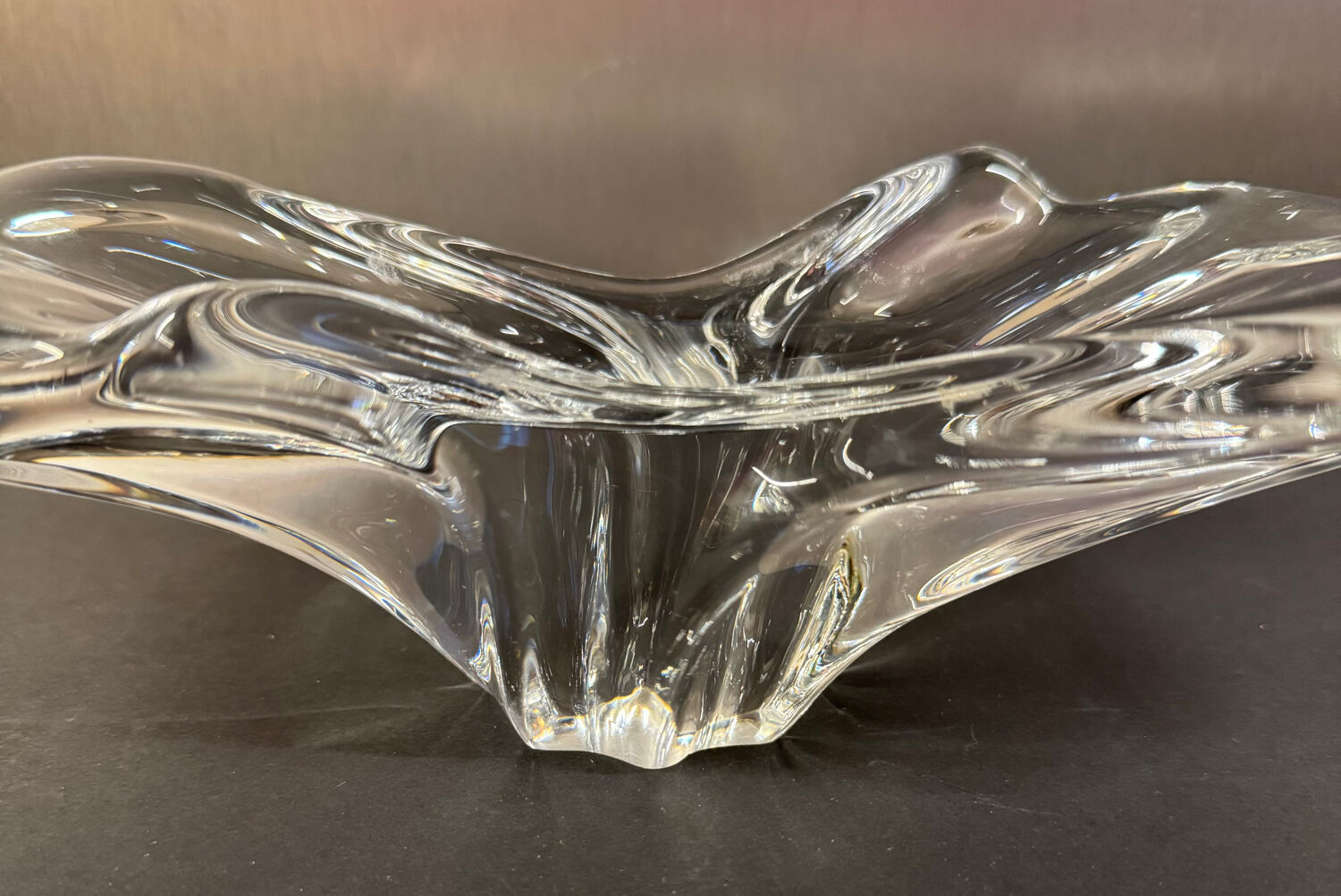 Vide-poche / cendrier en cristal – Baccarat, modèle Avila