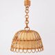 Mid-century Spanish rattan pendant lamp