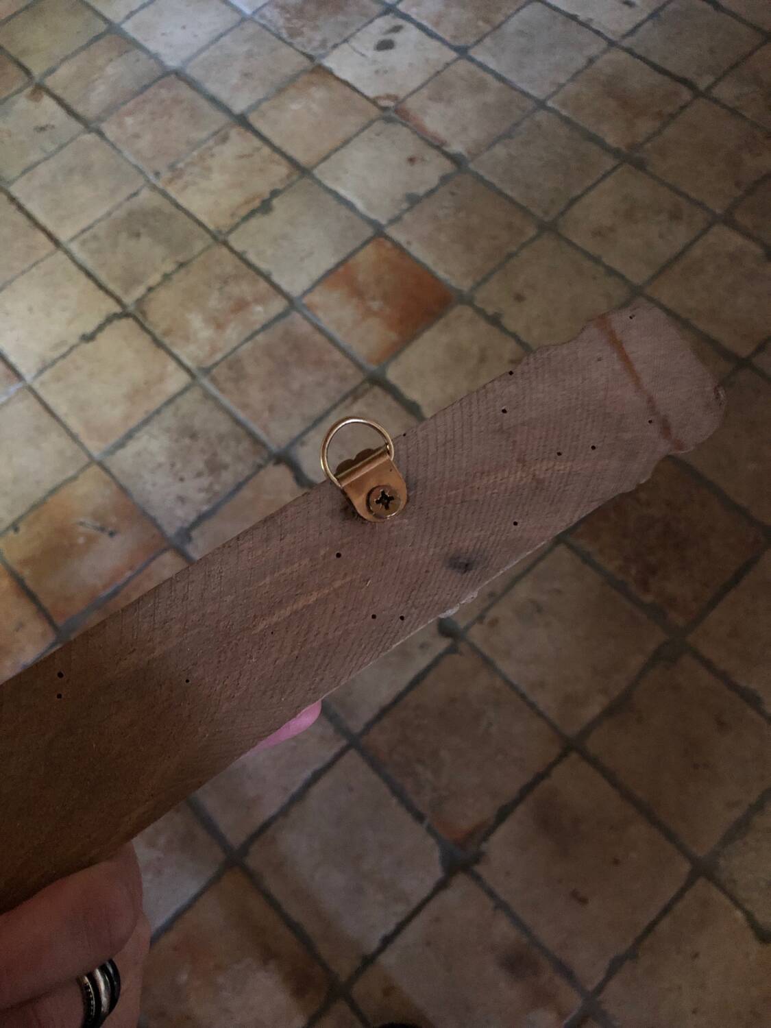 Antique wooden coat hook