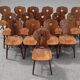 Lot 16 chairs bistro brasserie chalet deco mountain
