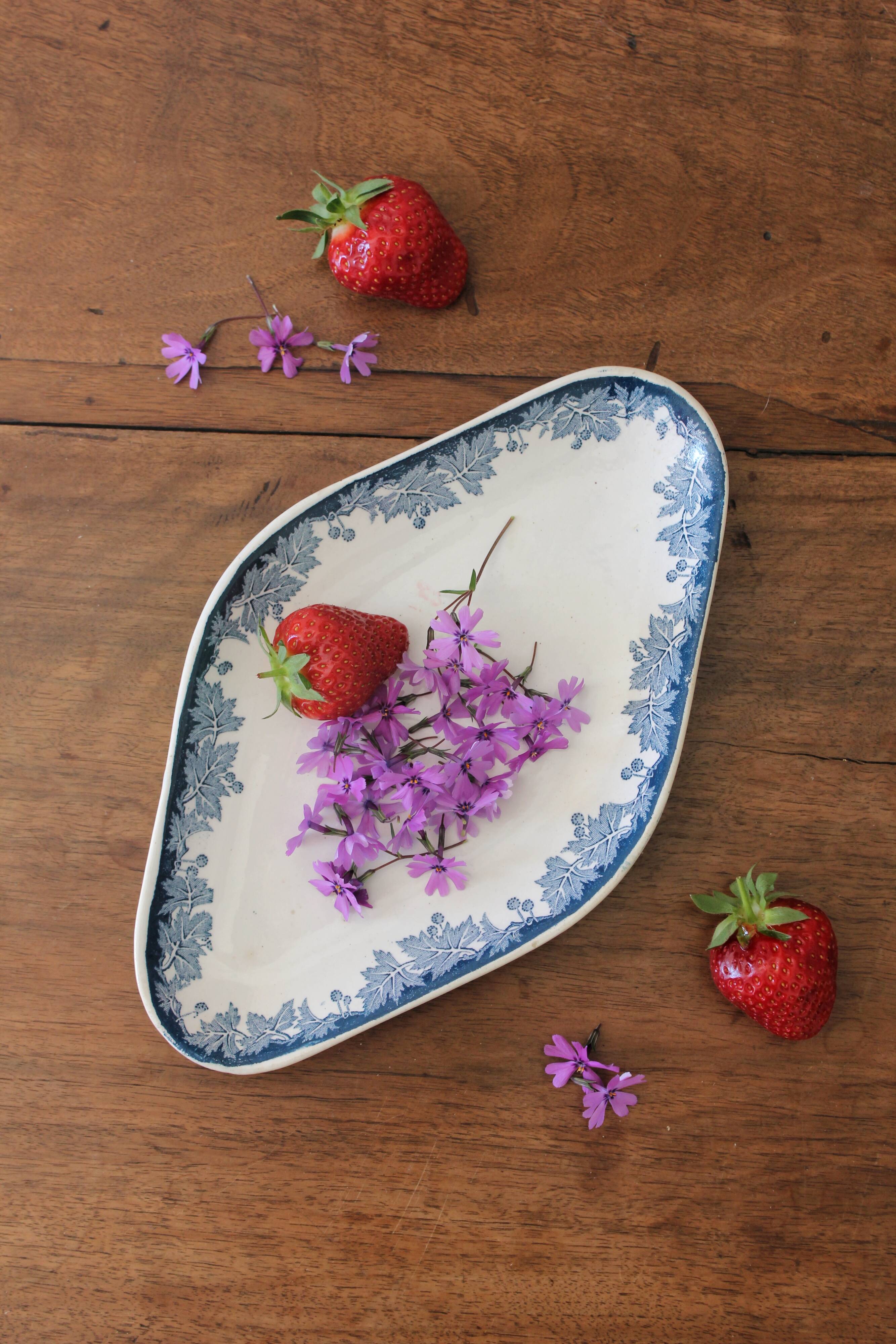 Iron clay dish "Platane" model Saint Amand and Hamage early 20th century