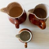 Set of 3 antique pitchers