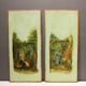 2 panneaux peinture romantique