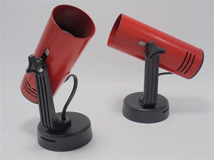 Pair of red vintage spots