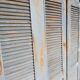 Lot 3 shutters door door carved painted patinated